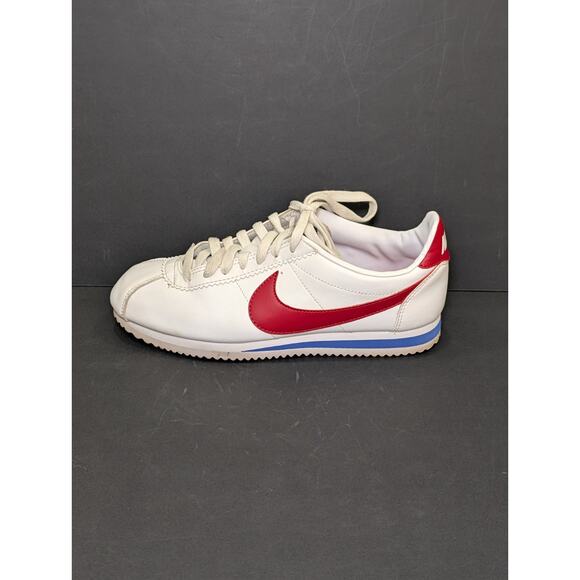 Nike Cortez Women’s Size 8 Leather White Blue Red OG Forest Gump 807471-103 - Picture 8 of 12